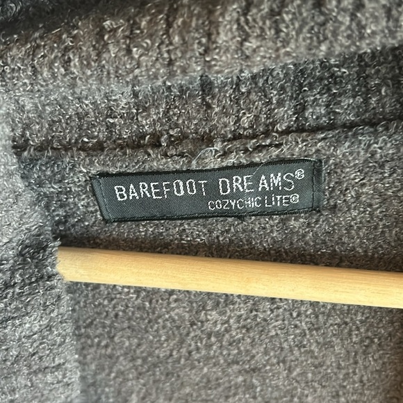 Barefoot Dreams CozyChic Lite Women's Open Front Cardigan Gray Carbon - Picture 4 of 12